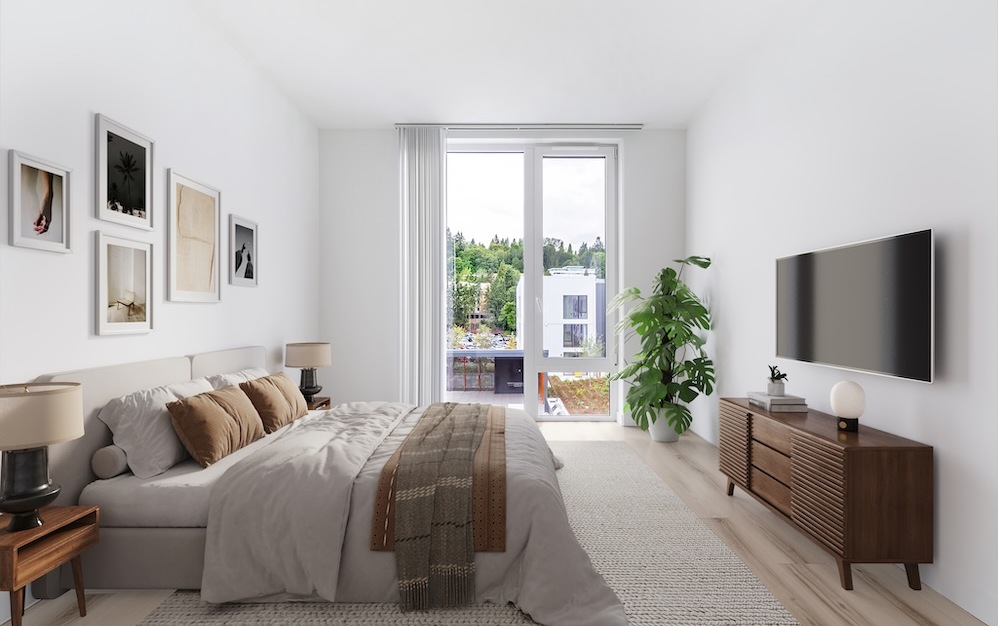 B10 - 2 bedroom floorplan layout with 1 bathroom and 898 square feet (Bedroom)