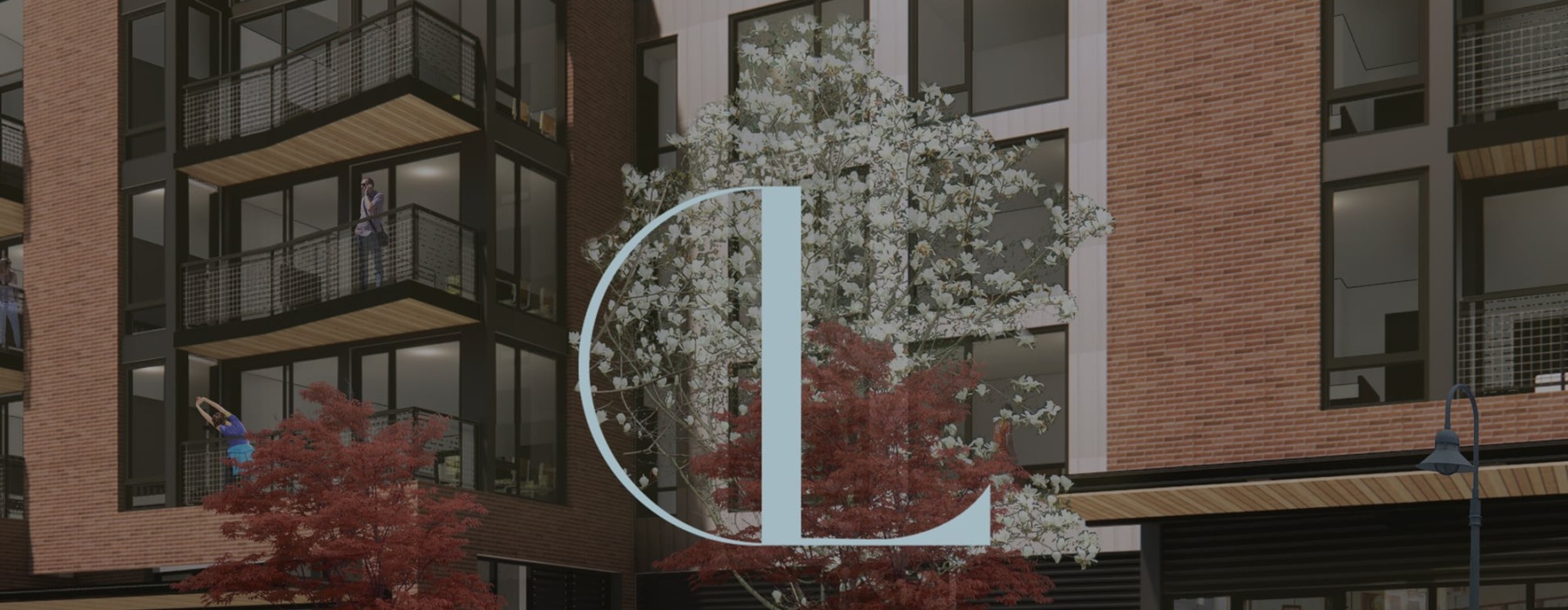 a logo overlay above an exterior view of the property